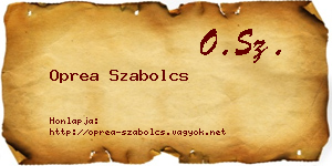 Oprea Szabolcs névjegykártya